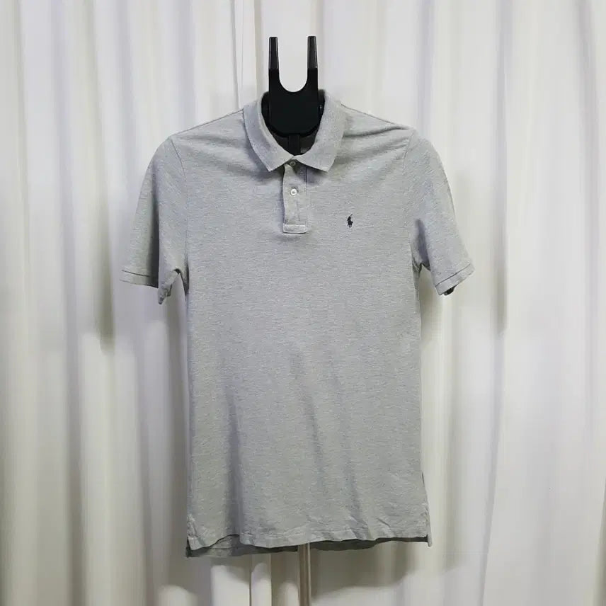 [BUNJANG] Polo Ralph Lauren Men's Classic Fit Cotton Crewneck T-Shirt - Grey, XL / 폴로랄프로렌 남성 카라 반팔 티셔츠 그레이 XL 오일장 0331
