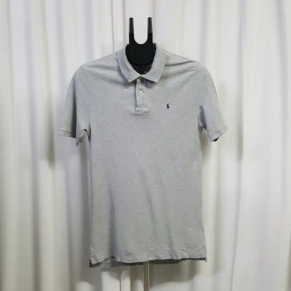 [BUNJANG] Polo Ralph Lauren Men's Classic Fit Cotton Crewneck T-Shirt - Grey, XL / 폴로랄프로렌 남성 카라 반팔 티셔츠 그레이 XL 오일장 0331