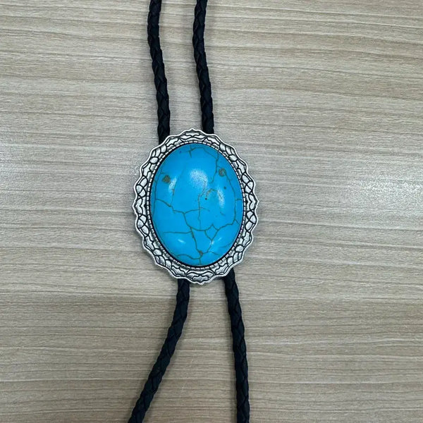 [BUNJANG] Turquoise Bolo Tie Pendant Necklace (New) / 볼로 넥타이 터키석 펜던트 (새상품)