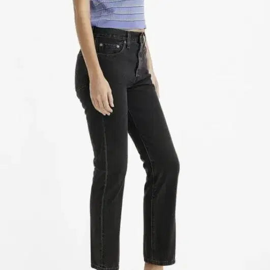 [BUNJANG] Levi's 501 Original Crop Jeans Black Wash / 리바이스 501 오리지널크롭진 362000289