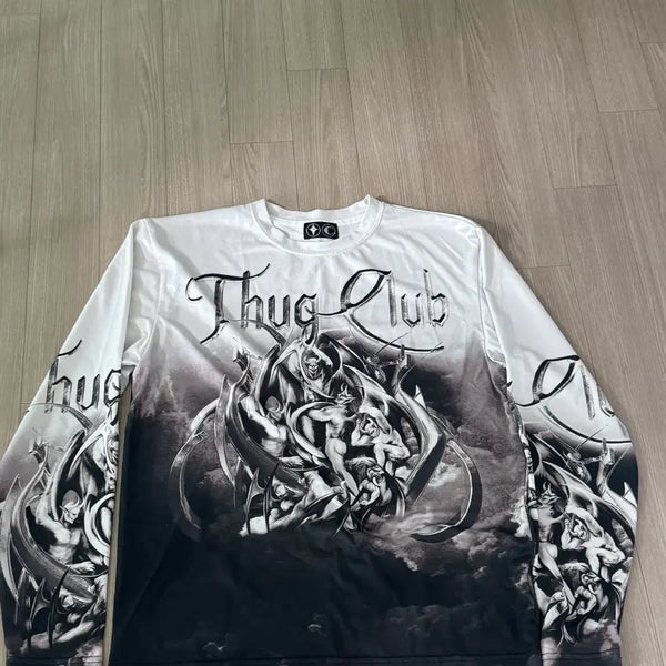 [BUNJANG] THUG CLUB Devil Long Sleeve Shirt / 떠그클럽 악마 롱슬리브