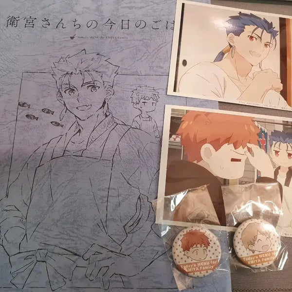 [BUNJANG] Emiya-san Chi no Kyou no Gohan Postcard & Notebook Set / 쿠훌린 랜서 포스트카드 노트 에미야 가의 오늘의 식사