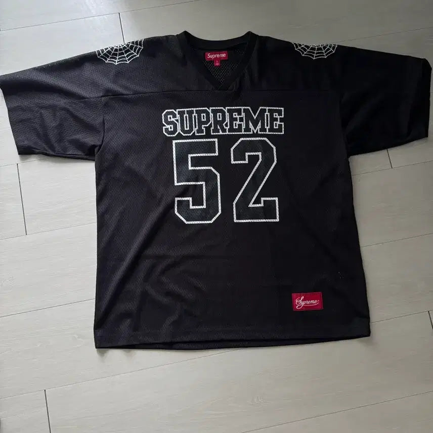 [BUNJANG] Supreme Spider Web Football Jersey Black XL / 슈프림 스파이더웹 풋볼 저지 블랙