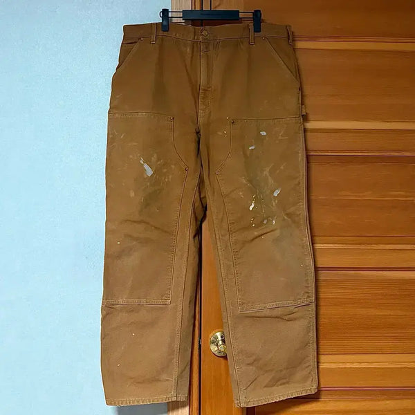 [BUNJANG] Vintage USA Carhartt Double Knee Pants Brown 42x32 / 빈티지 usa 칼하트 더블니 팬츠 브라운 42x32