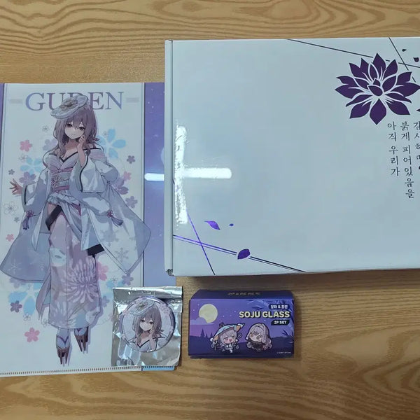 [BUNJANG] Nier: Automata Devola & Popola Glass, Clear File, Can Badge Set / 니케 홍련술잔 및 클리어파일,캔뱃지