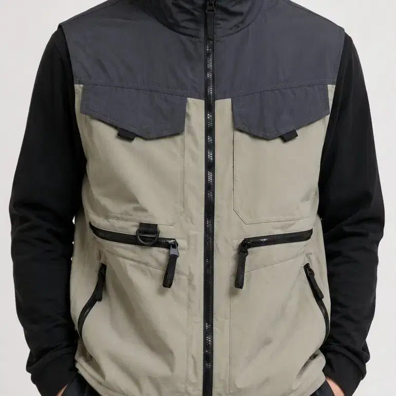 [BUNJANG] Starun Men's Camping Multi-Pocket Vest / 스타런 남성 캠핑 멀티 포켓 조끼 (카키, 네이비, 그레이) 새상품