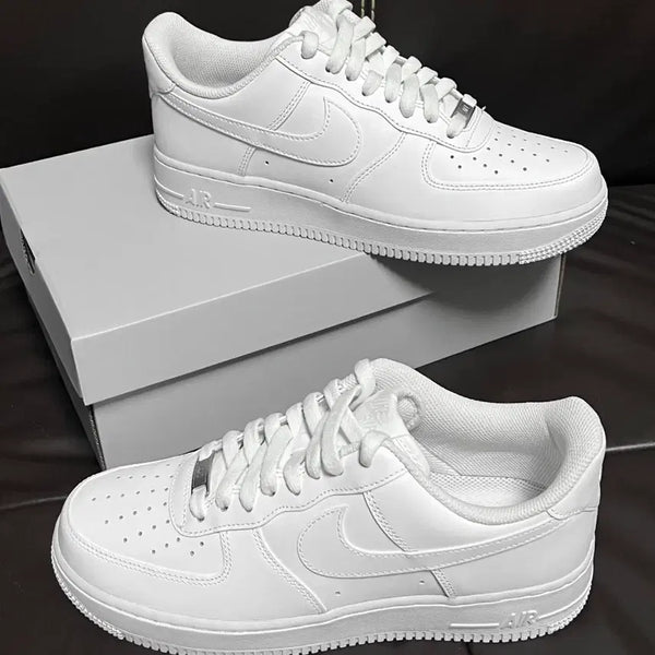 [BUNJANG] Nike Air Force 1 '07 'Triple White' Sneakers / 나이키 에어포스1 화이트 정품 AF1 올백 스니커즈