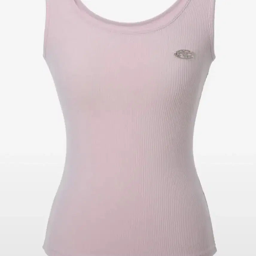 [BUNJANG] KhaKeePoint Metal Symbol Sleeveless Top (Pink) / 카키포인트 Metal Symbol Sleeveless (pink)