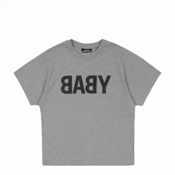 [BUNJANG] TOMS VERSE Baby Half T-Shirt Gray / 톰스벌스데이 베이비 하프 티셔츠 그레이