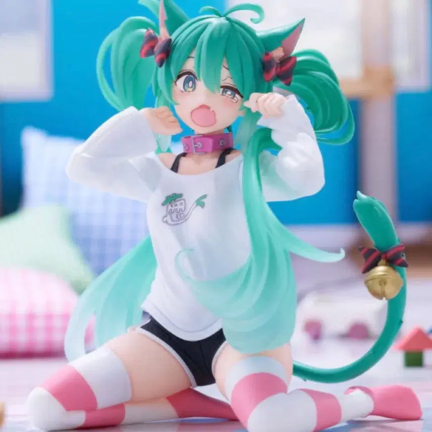 [BUNJANG] Hatsune Miku Nekomimi Desktop Figure (Sealed) / 미개봉 하츠네 미쿠 데스크탑 네코미미 피규어