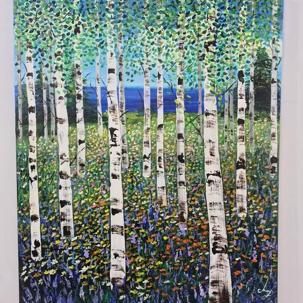 [BUNJANG] Forest of Blue Time - Original Painting / 푸른 시간의 숲