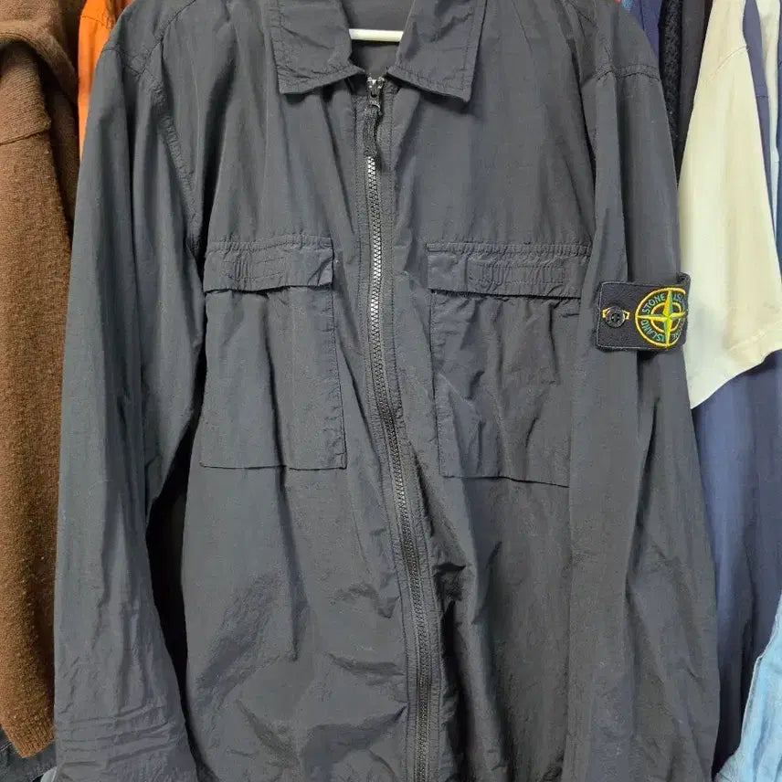 [BUNJANG] Stone Island Black Jacket L / 스톤아일랜드 블랙 자켓