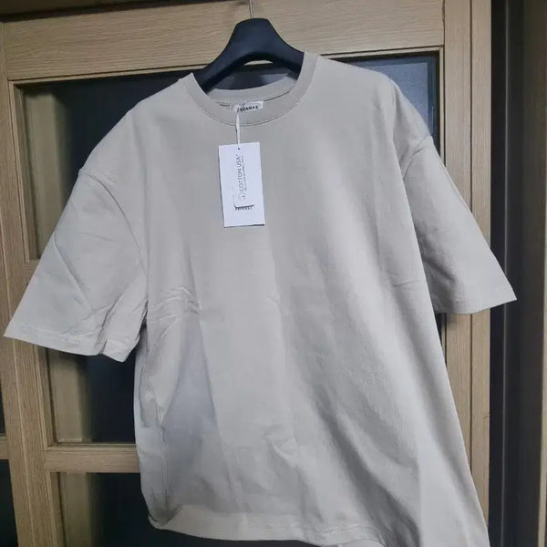 [BUNJANG] ZAVANAS Cotton T-Shirt Beige XL / ZAVANAS 면 티셔츠 베이지색 xl