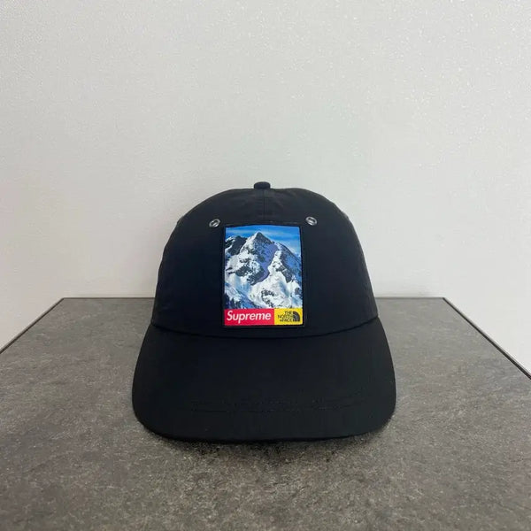 [BUNJANG] Supreme x The North Face 6-Panel Ball Cap "Snowy Mountain" Black / (OS) 슈프림 X 노스페이스 콜라보 6패널 볼캡 모자 설산 블랙