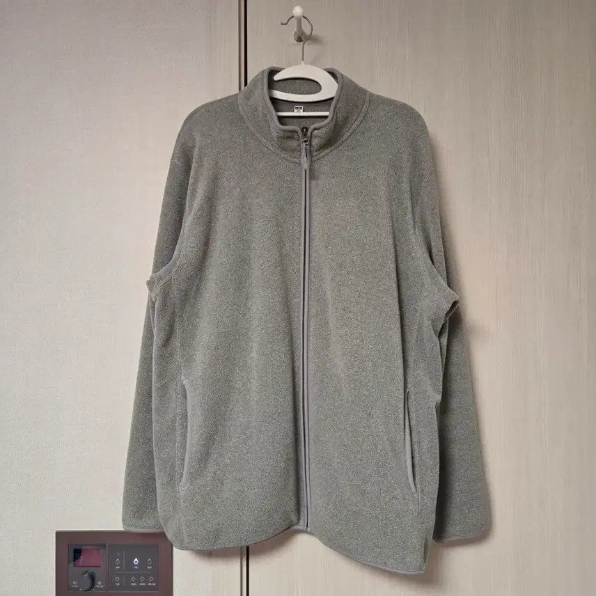 [BUNJANG] Uniqlo Men's Fleece Zip-Up Grey XXL / 유니클로 남성 후리스 집업 그레이 투엑스라지xxl