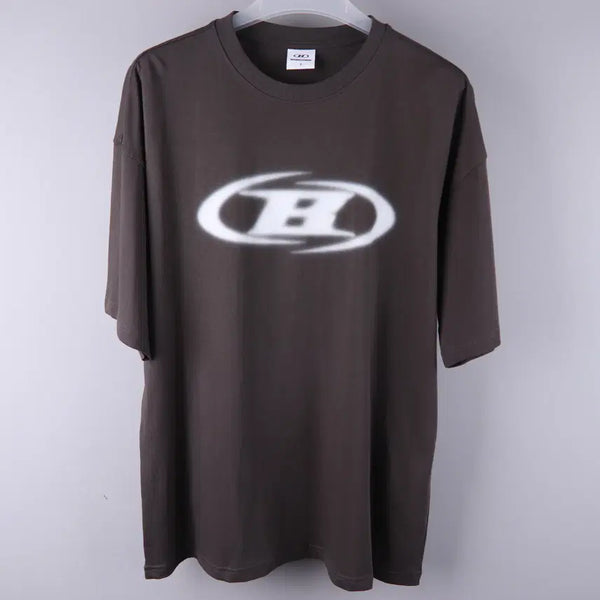[BUNJANG] Born to Win Blue B Big Logo Oversized Short-Sleeve T-Shirt / 본투윈 블러 B 빅로고 오버핏 반팔티 (1)