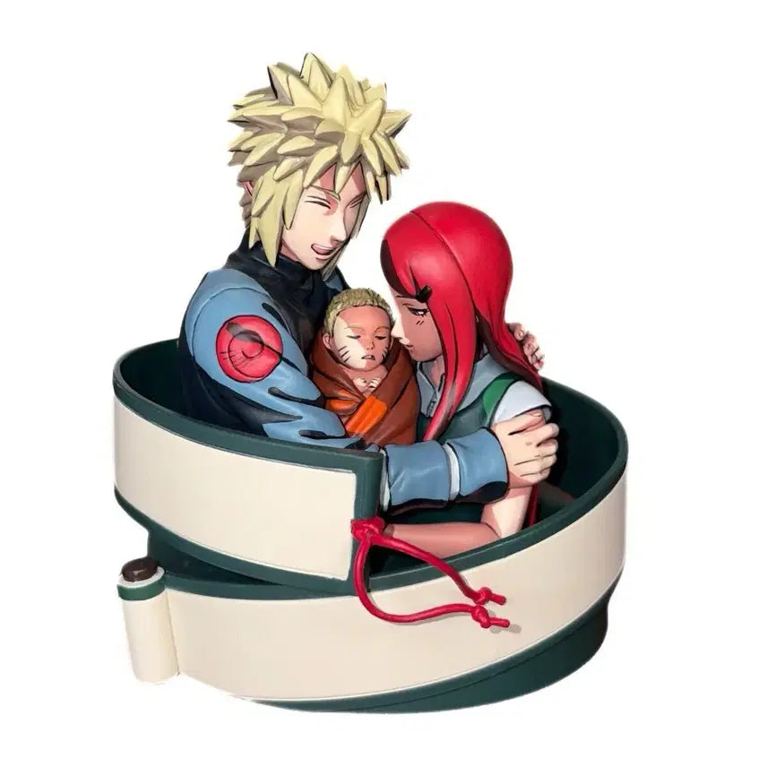 [BUNJANG] Naruto Minato, Kushina, Baby Naruto 2D Anime Style Repainted Figure / 나루토 72시리즈 미나토 쿠시나 피규어 2d 애니도색 리페인팅
