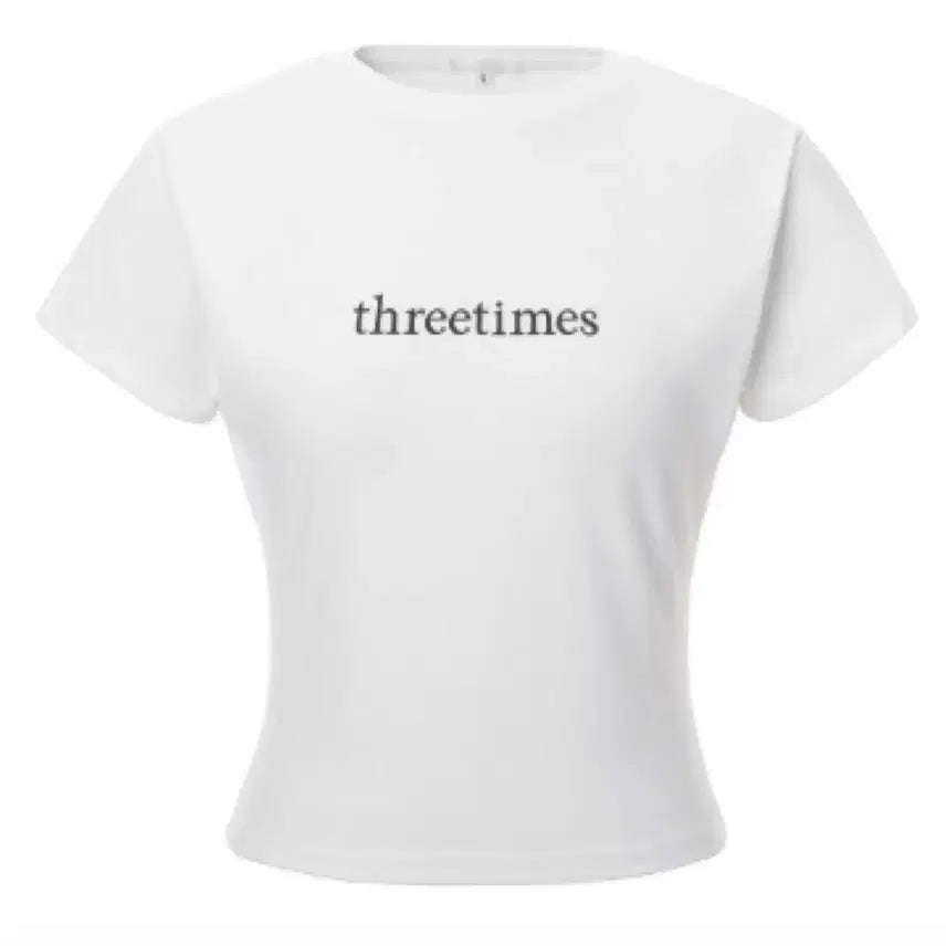[BUNJANG] 3Times Classic Logo T-Shirt White / 쓰리타임즈 클래식 로고 티 화이트 미개봉