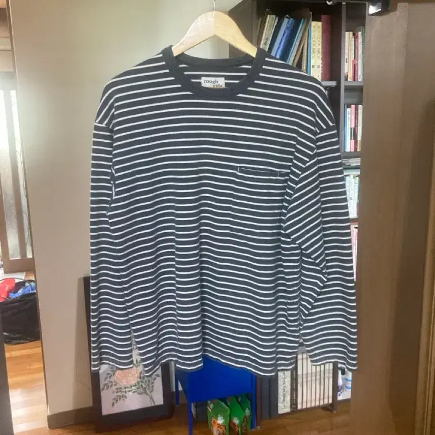 [BUNJANG] Rough Side Stripe Long Sleeve Size 1 / 러프사이드(rough side) 스트라이프 롱 슬리브 size 1