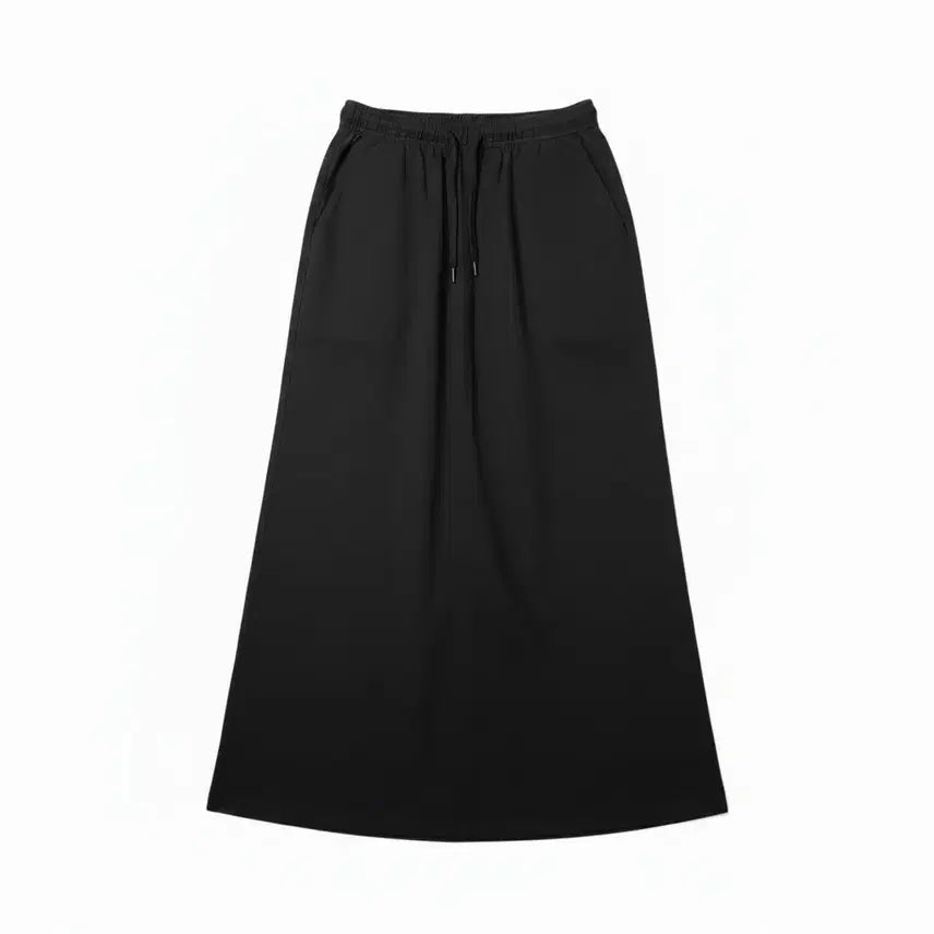 [BUNJANG] Women's Flat U Nylon Banding Skirt BK / 여성F/ 플랫유 나일론 밴딩스커트BK 17-102