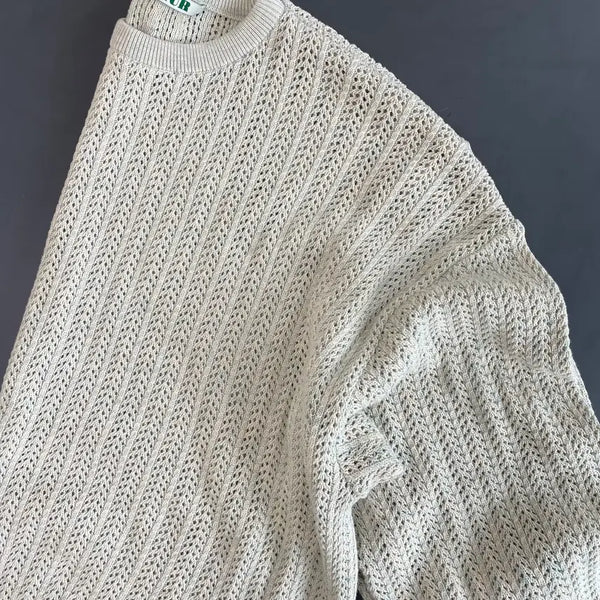 [BUNJANG] Setter Ibiza Mesh Cotton Knit (Beige, L) / [L] 세터 이비자 메쉬코튼 니트