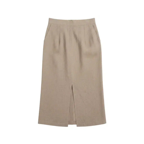 [BUNJANG] Women's Christmas Back-Banding Slit Skirt / 여성F/ 크리스마스 뒷밴딩 트임 스커트BR 17-104