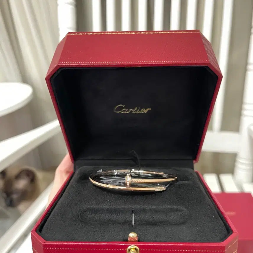 [BUNJANG] Cartier Juste Un Clou Diamond Bracelet Rose Gold Size 16 Unisex / 까르띠에 쥬스트 앙 클로우 다이아 팔찌 로즈골드 16호 남녀공용