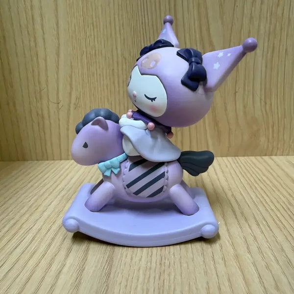 [BUNJANG] Kuromi Rocking Horse Figure / 쿠로미 목마 피규어