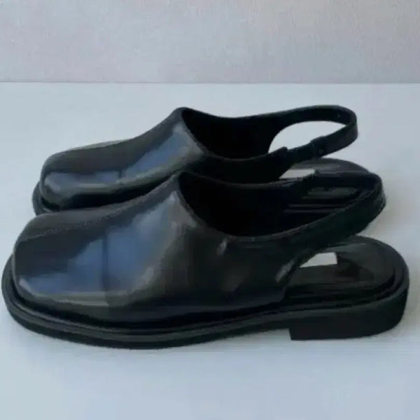 [BUNJANG] Line Banding Mule Sandals - Black / (새상품) 라인 밴딩 뮬 샌들