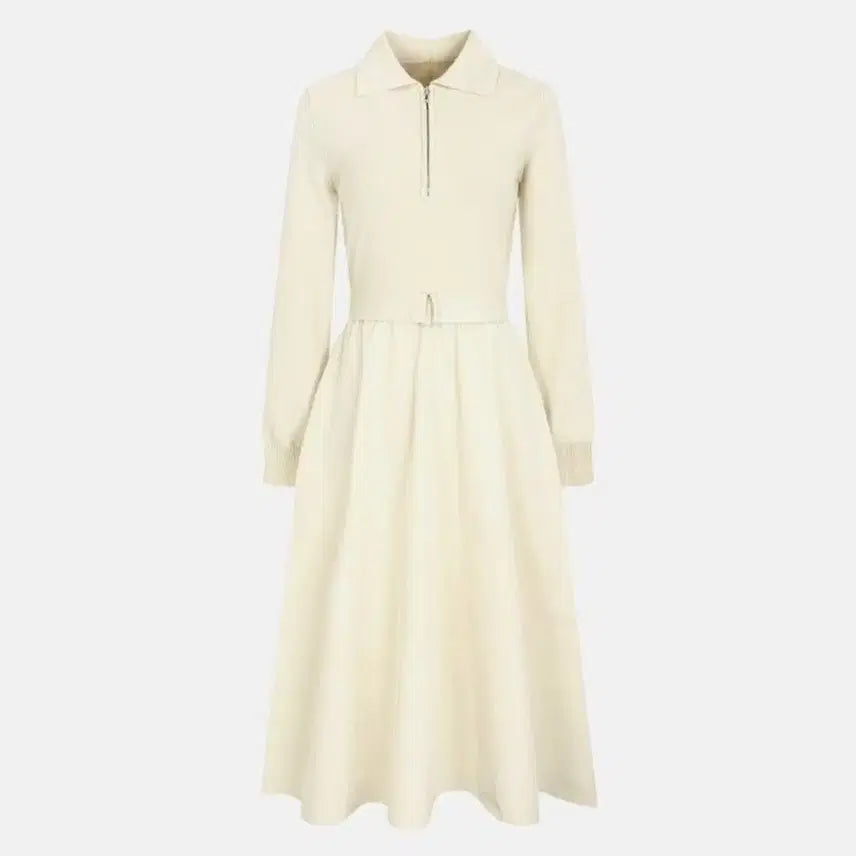 [BUNJANG] Nice Claup Women's Zipper Collar Woven Dress / (새상품) 나이스클랍 정품 여성 집업 카라 우븐 원피스