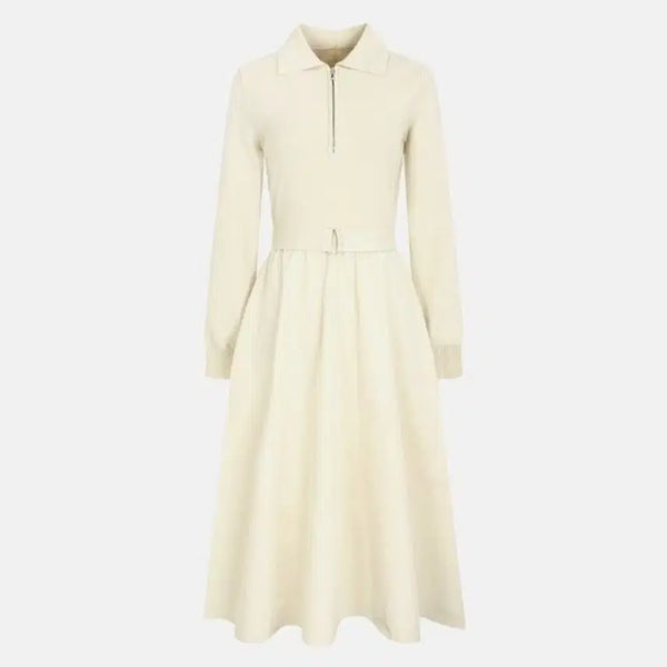 [BUNJANG] Nice Claup Women's Zipper Collar Woven Dress / (새상품) 나이스클랍 정품 여성 집업 카라 우븐 원피스