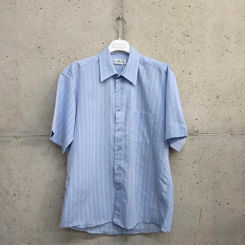 [BUNJANG] Balenciaga Striped Short Sleeve Shirt / [100]발렌시아가 스프라이트 반팔 셔츠