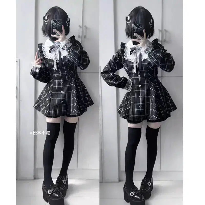 [BUNJANG] Jirai Kei Ruffle Ribbon Set-up / (국내배송)빠른배송 지뢰계 러플 리본 셋업