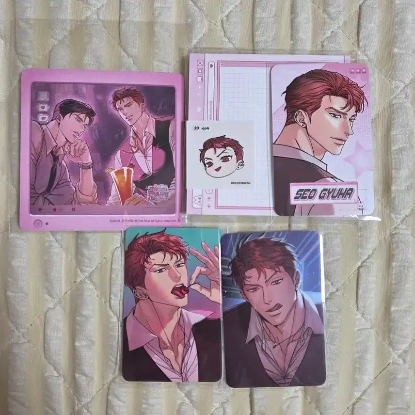[BUNJANG] Mble Company Dog & Bird Coaster Sticker Lucky Draw Set (Seo Kyu-ha Focus) / 미블컴퍼니 개와새 코스터 띠부씰 럭드 세트 (서규하 위주)