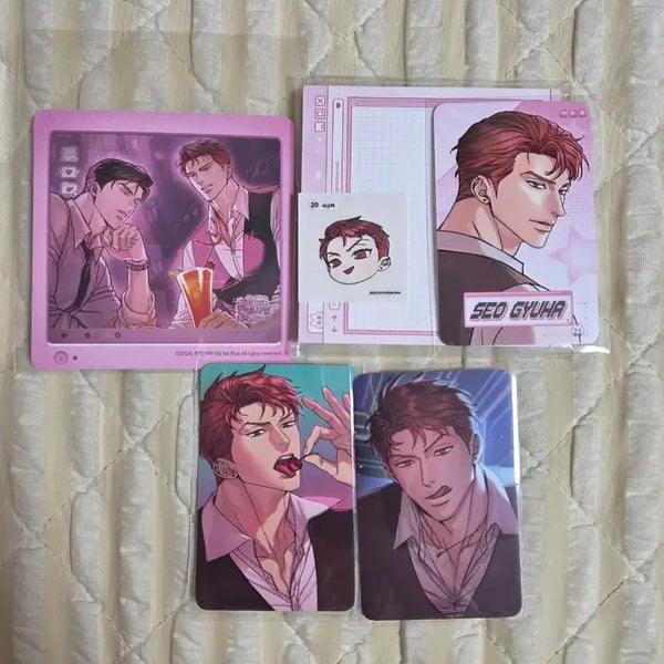 [BUNJANG] Mble Company Dog & Bird Coaster Sticker Lucky Draw Set (Seo Kyu-ha Focus) / 미블컴퍼니 개와새 코스터 띠부씰 럭드 세트 (서규하 위주)