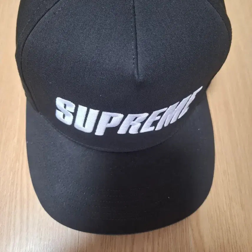 [BUNJANG] Supreme Black Logo Embroidered Ball Cap / 슈프림 볼캡 블랙
