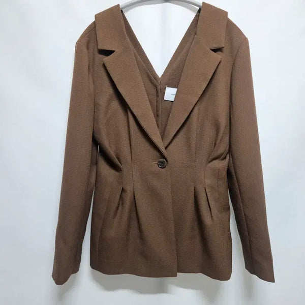[BUNJANG] More Than Yesterday V-Neck Blazer Jacket / 모어댄예스터데이 V넥 블레이저 자켓 F