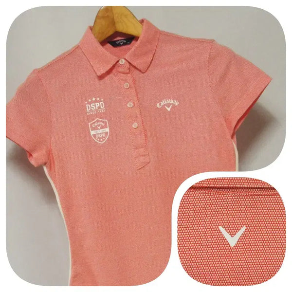 [BUNJANG] Callaway Women's Pink Performance Golf Polo Shirt Size 85 / 캘러웨이 핑크 기능성 골프 PK티셔츠 여성85