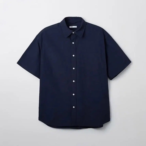 [BUNJANG] SPAO Wrinkle-Free Oxford Short-Sleeve Shirt / [M] 스파오 링클프리 반팔 셔츠 여름용