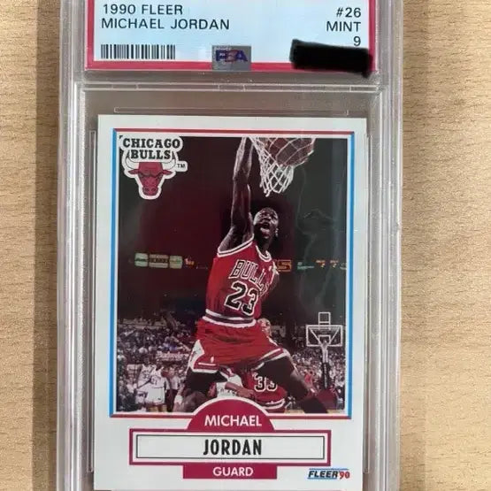 [BUNJANG] 1990 Fleer Michael Jordan #26 PSA 9 Graded Card / 1990 Fleer Michael Jordan #26 PSA 9