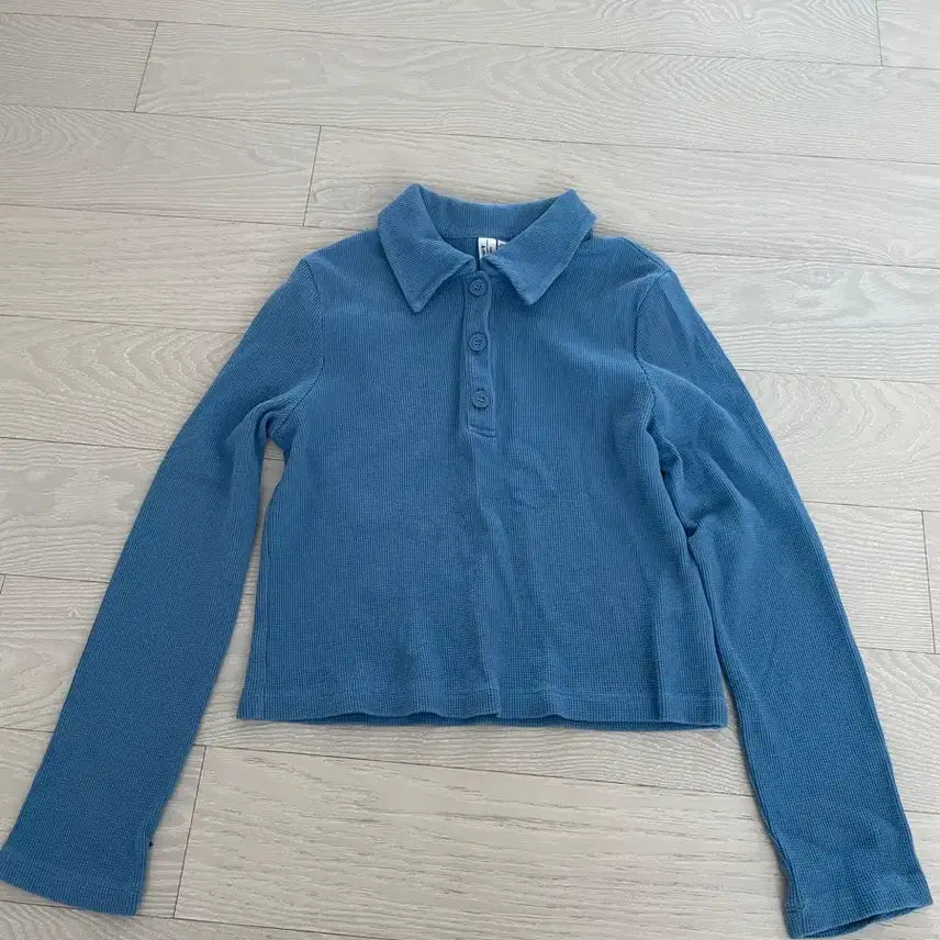 [BUNJANG] & Other Stories Blue Collar T-Shirt XS / &otherstories 앤아더스토리즈 블루 카라 티셔츠