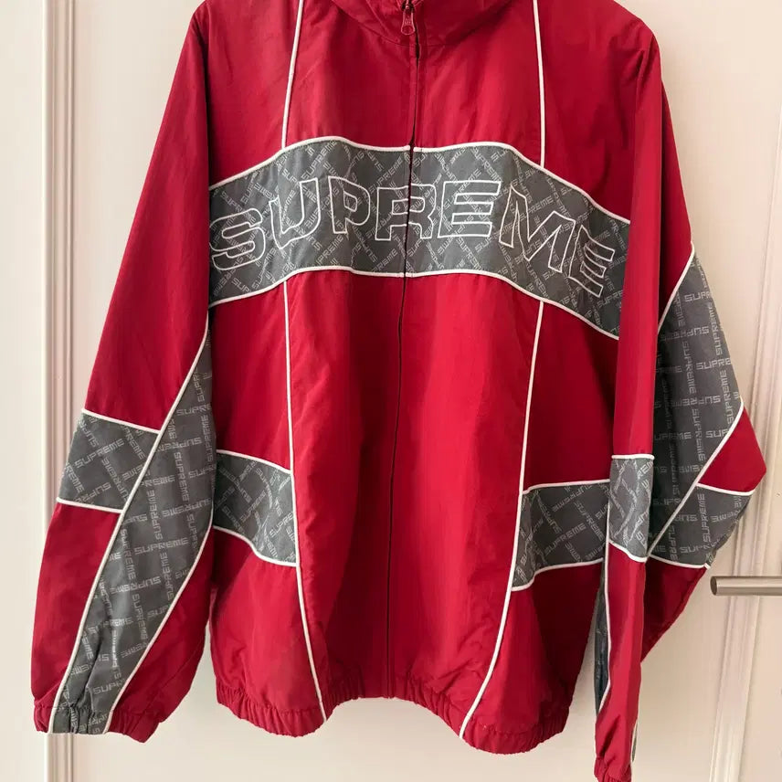 [BUNJANG] Supreme Jacquard Panel Track Jacket XL / 슈프림 (SUPREME) 자카드 패널 트랙 자켓 XL -22FW