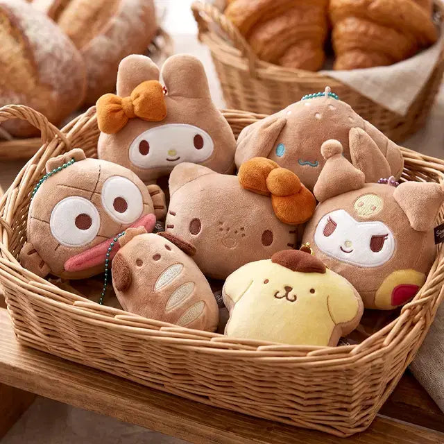 [BUNJANG] Sanrio Bakery Bag Charm Keychain 13cm / 산리오 인형 베이커리 가방고리 키링 13cm
