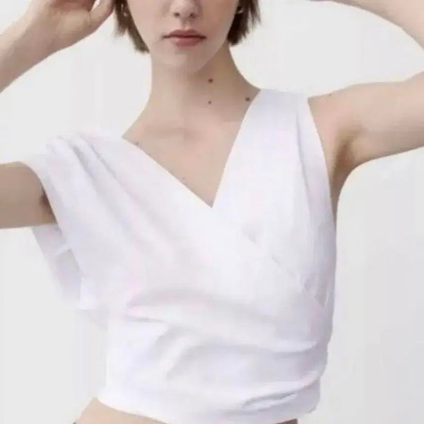 [BUNJANG] Zara Cropped Blouse Size 55 / 55사이즈 자라 크롭 블라우스