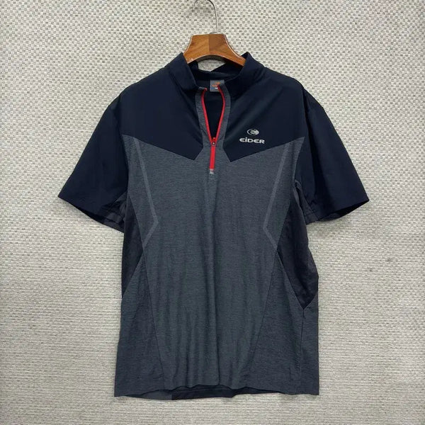 [BUNJANG] Eider Functional Half-Zip Short Sleeve T-Shirt XL / 아이더 등산 기능성 반집업 반팔티 XL D00966