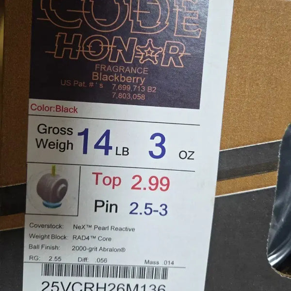[BUNJANG] Storm Code Honor Bowling Ball 14lb / 스톰 코드아너 14파운드 팝니다