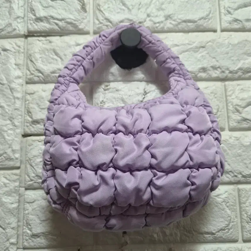 [BUNJANG] COS Quilted Mini Shirring Bag Lavender / COS 퀼팅 초미니 셔링백 라벤더