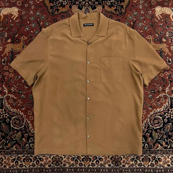 [BUNJANG] Blackout Modal Shirt Brown XL / 블랙아웃 모달 셔츠 브라운 XL