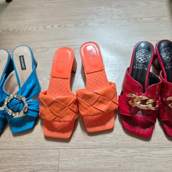 [BUNJANG] Women's Summer Heels Set (3 Pairs) / 여성 여름 구두 3종