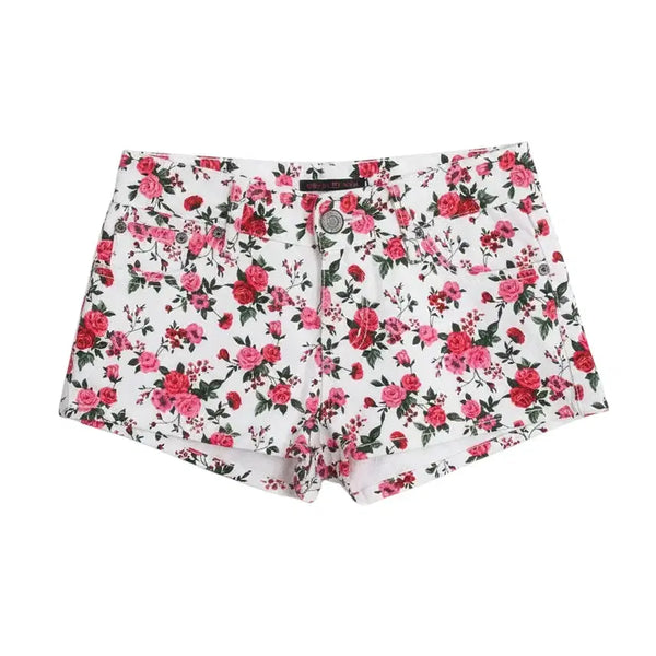[BUNJANG] Holiday Denim Floral Hot Pants (Women's S) / 여성S/ 홀리스데님 플로럴 핫팬츠 17-109